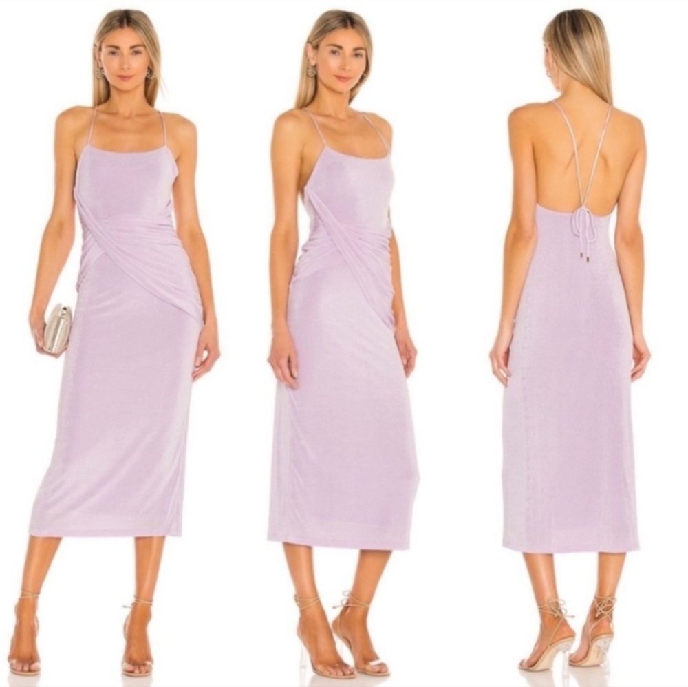 Significant Other Evelyn midi Dress in Lilac purple Size US 8